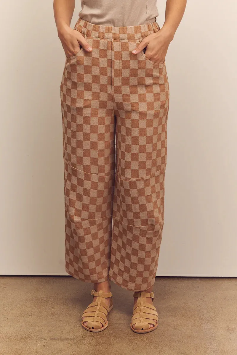 Gingham Easy Pants