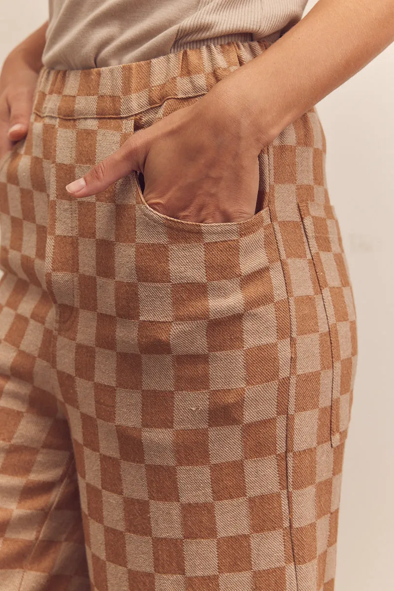 Gingham Easy Pants