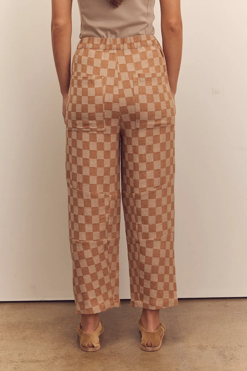 Gingham Easy Pants