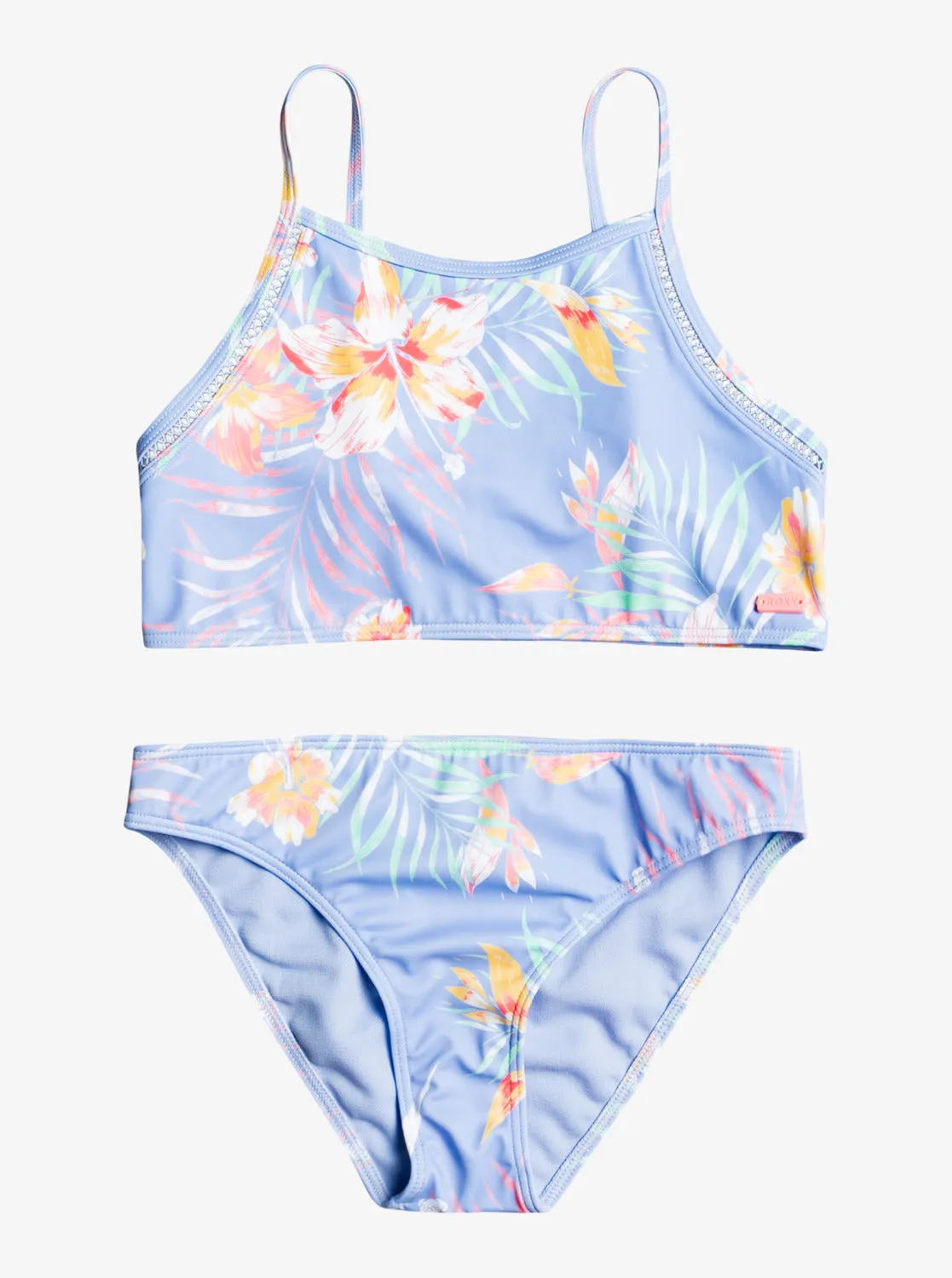 Girls 8-16 The Heart Flower Crop Top Bikini Set