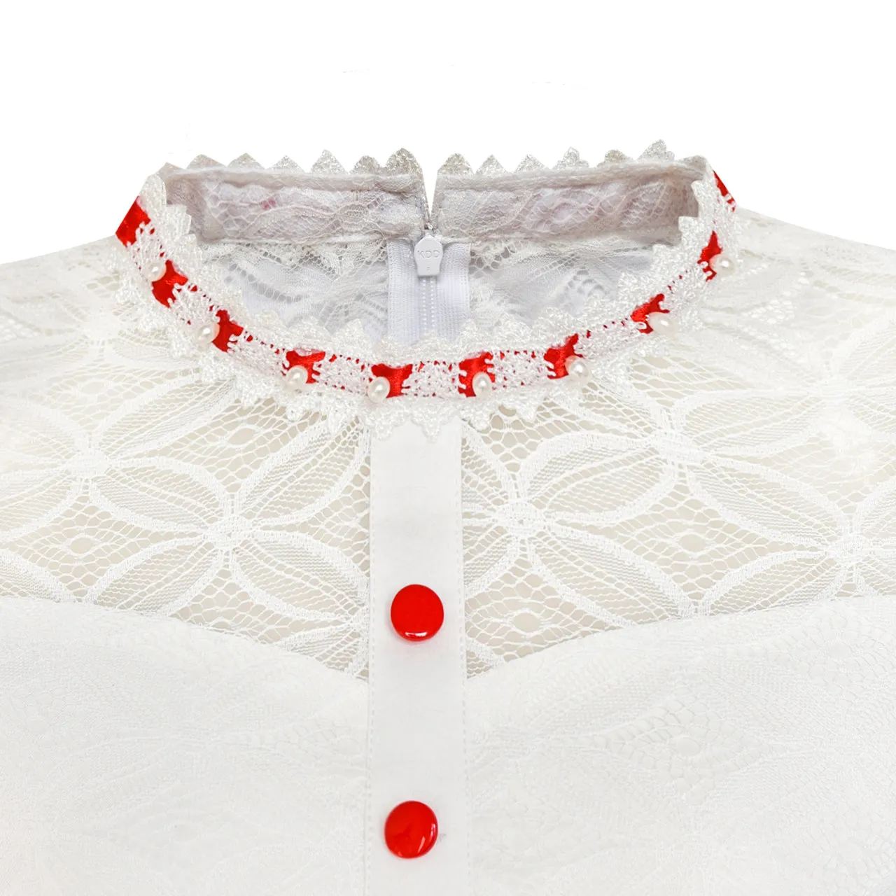 Girls Dress Lace Pearl Bell Sleeve Elegant Princess Dress Size 7-14 Years