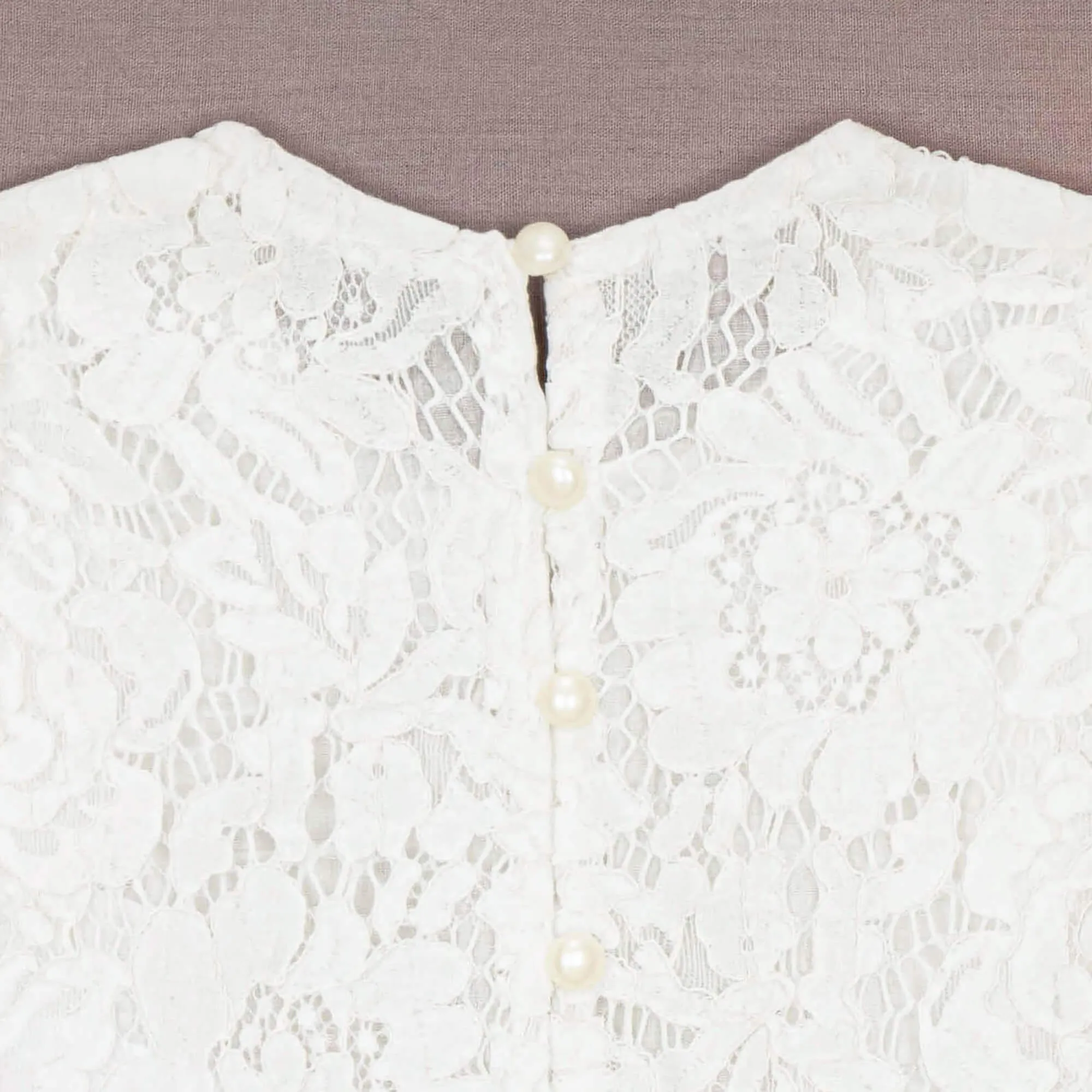 Girls Lace Top - 3/4 Sleeve or Sleeveless
