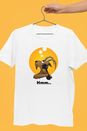 Goat Hmm White Tshirt