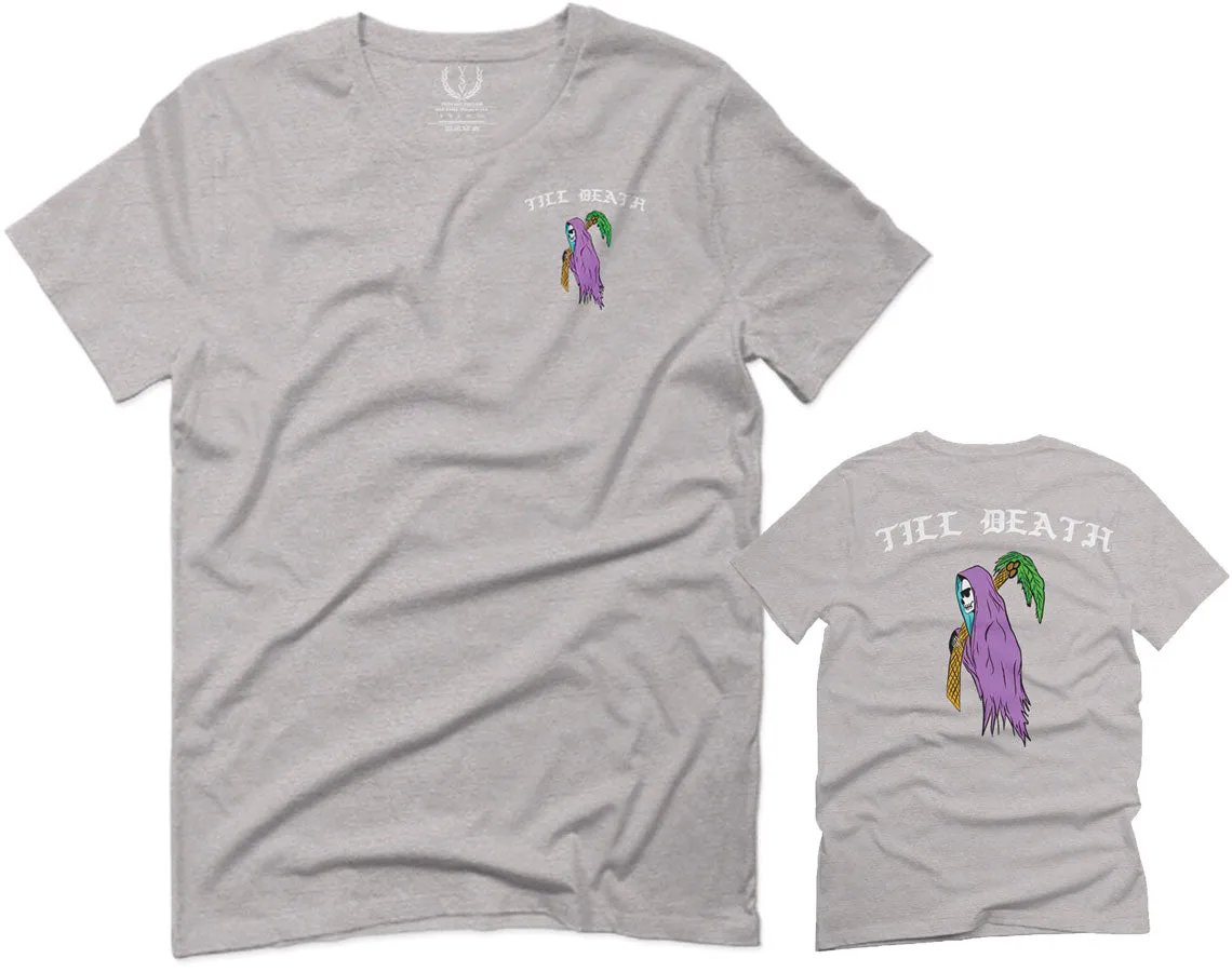 Good Vibe Summer Palm Graphic Till Death Cool Bones surf Obei Society For men T Shirt