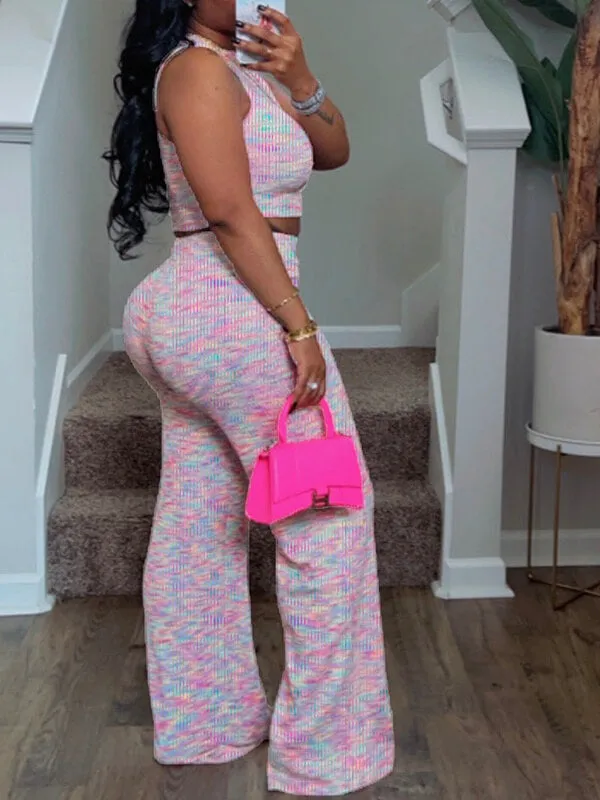 Gorgeousladie Printed Tank Top & Pants Set