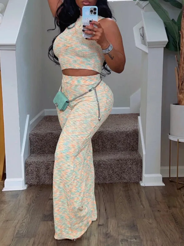 Gorgeousladie Printed Tank Top & Pants Set