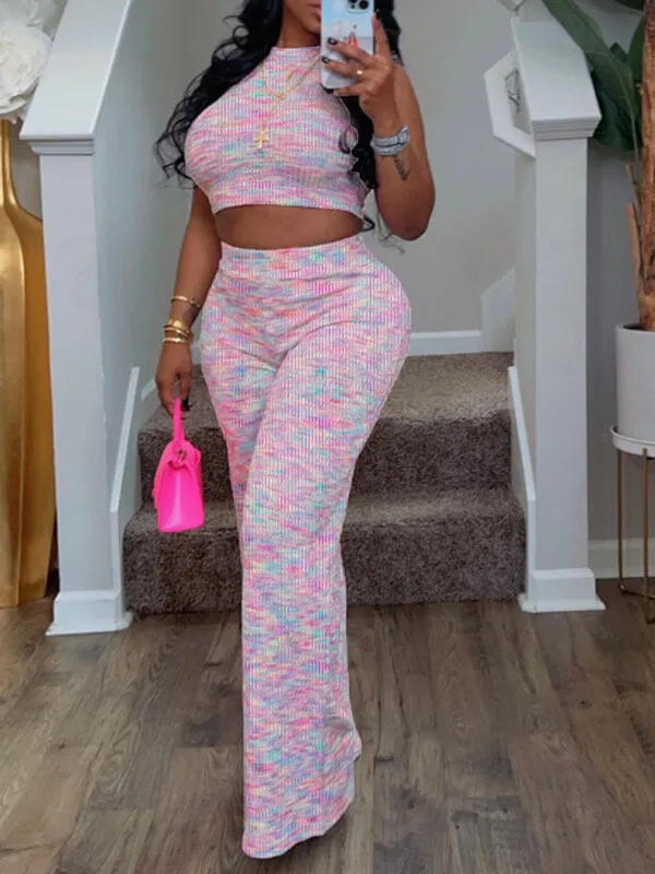 Gorgeousladie Printed Tank Top & Pants Set