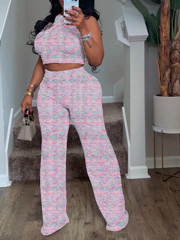 Gorgeousladie Printed Tank Top & Pants Set