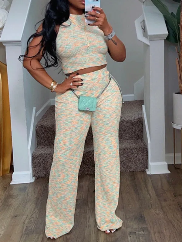 Gorgeousladie Printed Tank Top & Pants Set