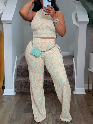 Gorgeousladie Printed Tank Top & Pants Set