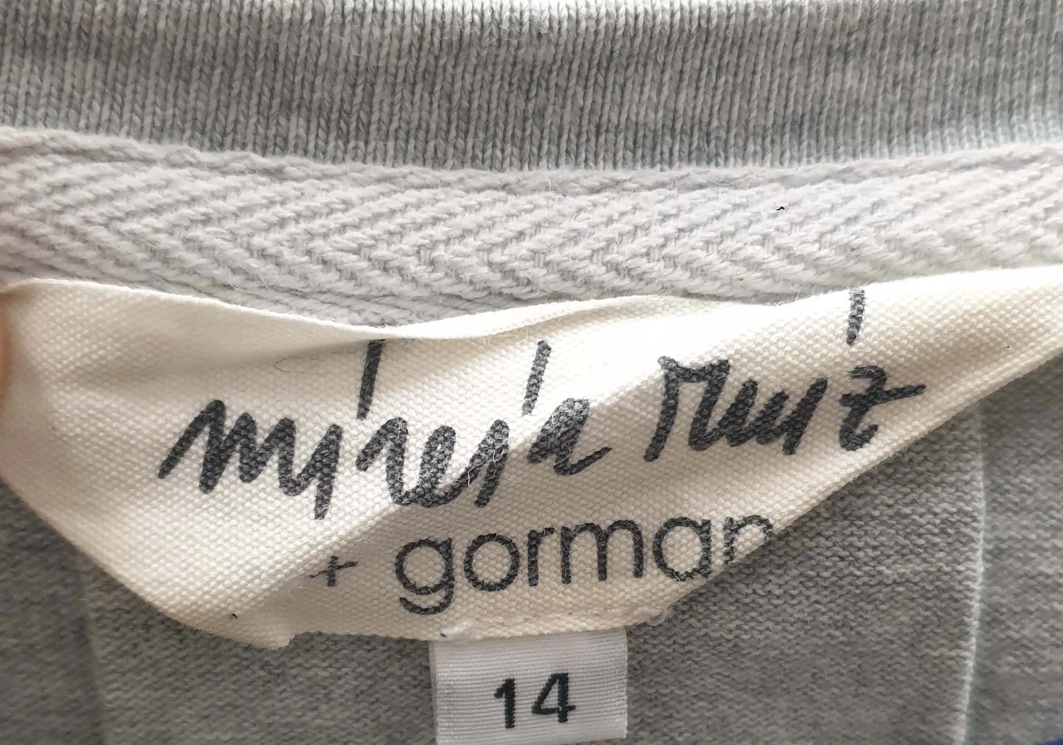 Gorman   Mireia Ruiz grey print dress size 14