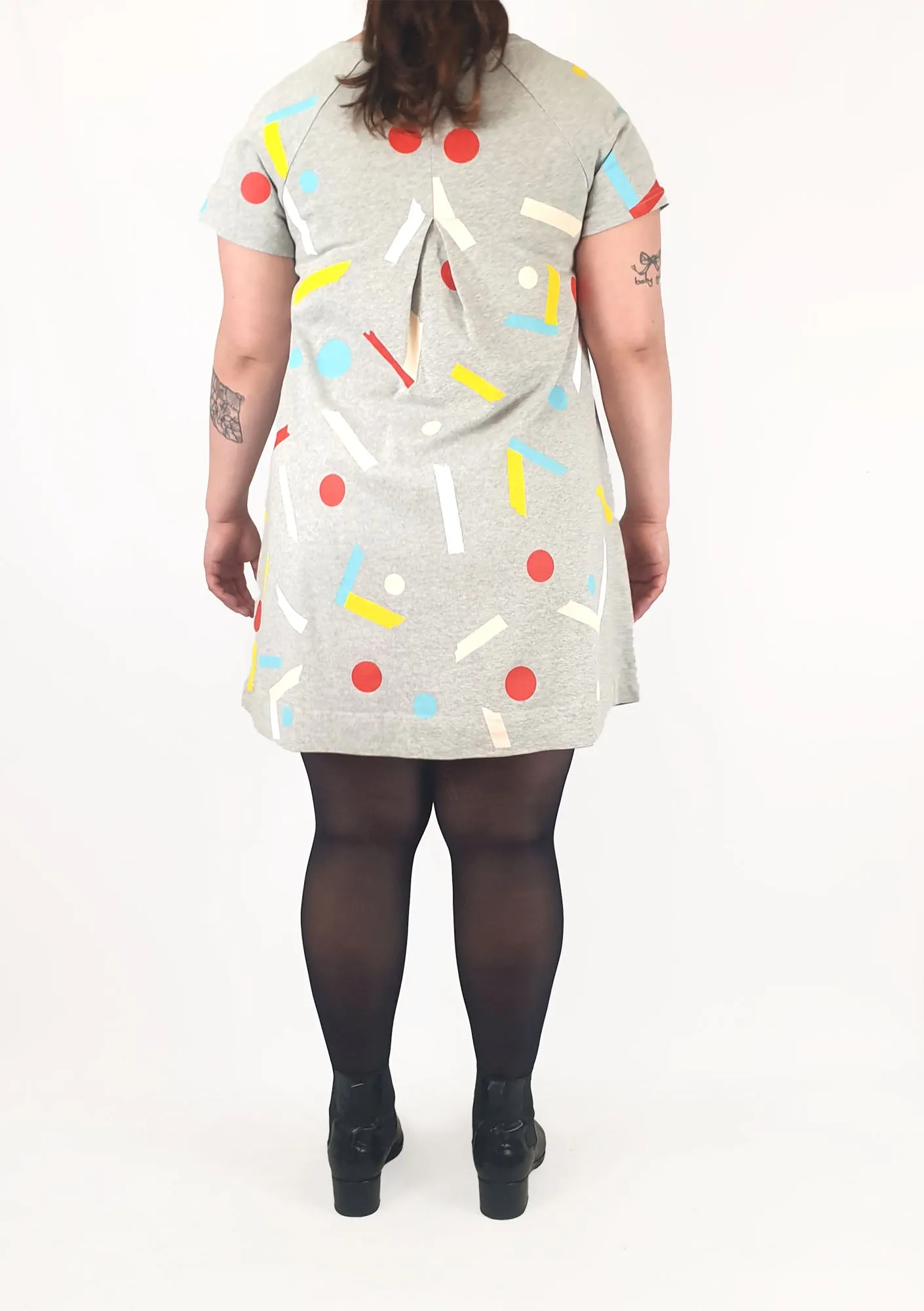Gorman   Mireia Ruiz grey print dress size 14