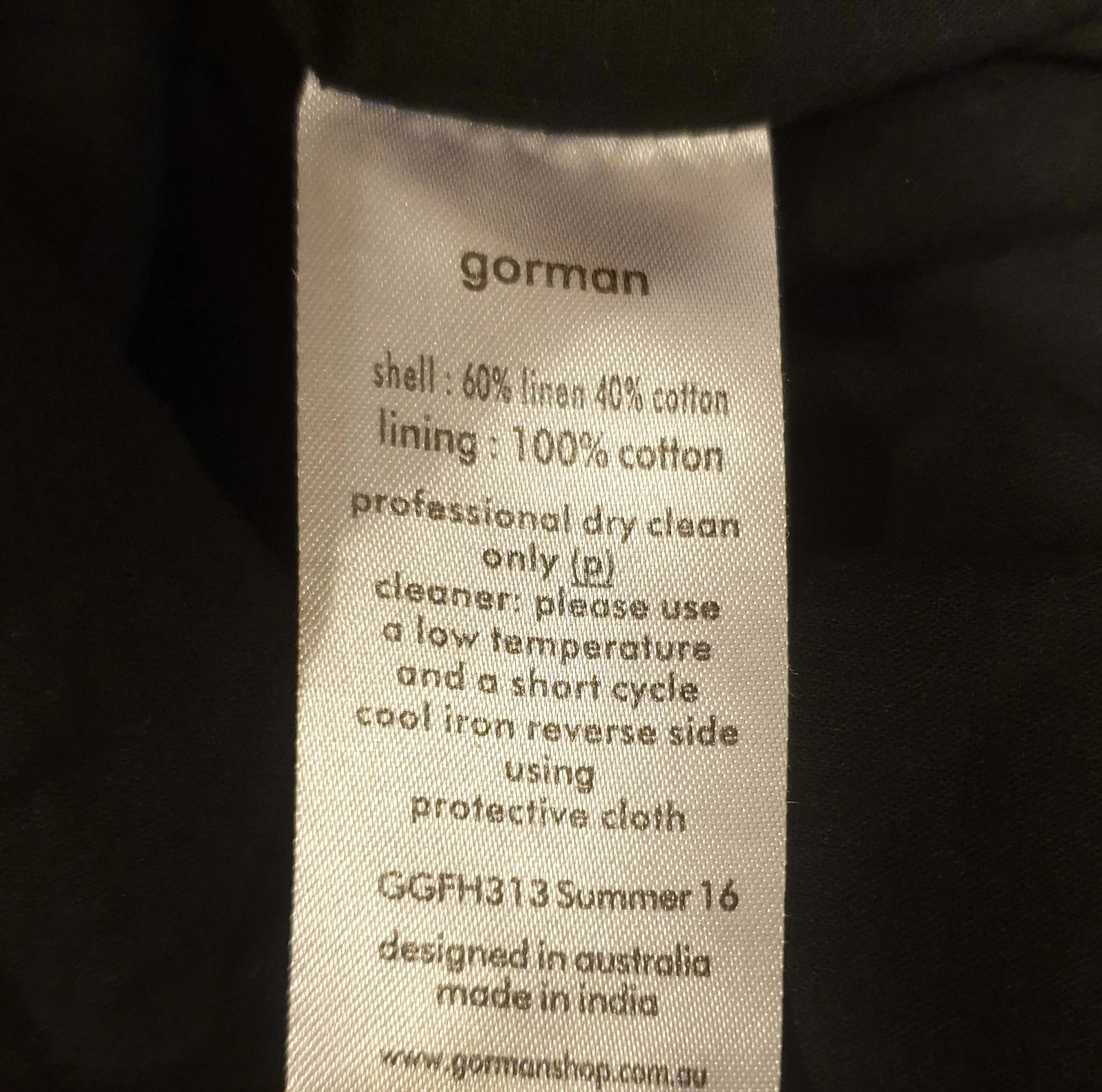 Gorman x Mirka Mora blue linen-cotton dress with embroydered animals size 6, fits 6-8