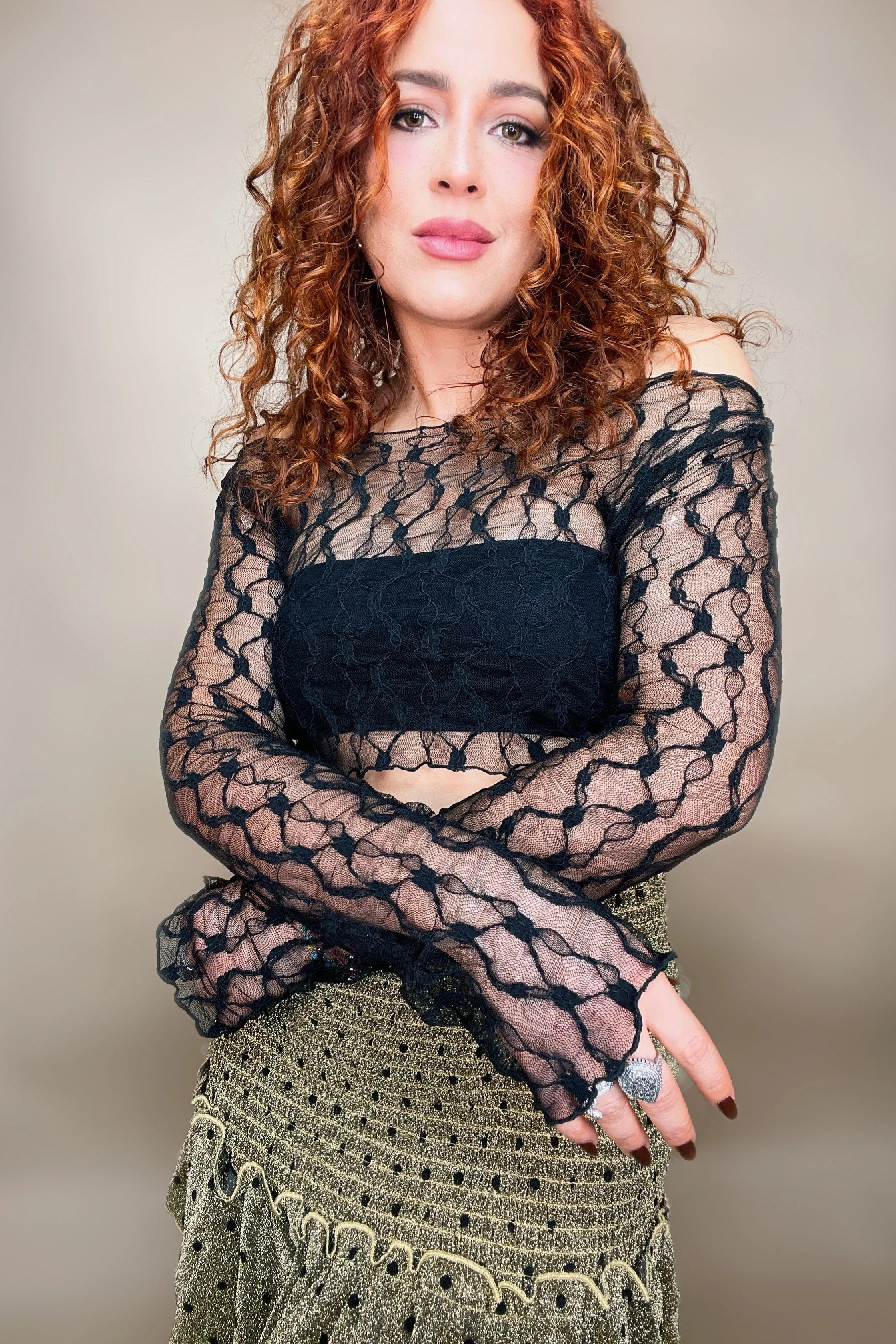 GRACE LACE CROP TOP