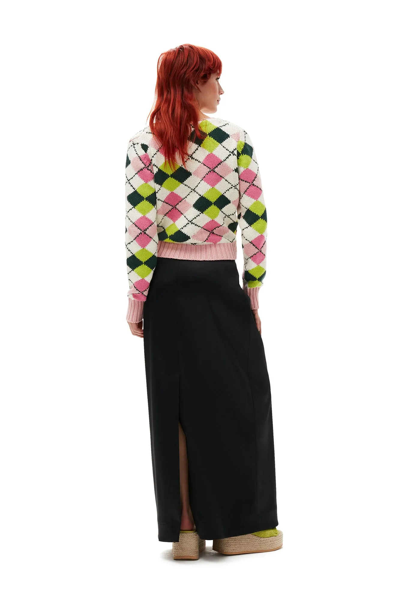 Graphic Cotton Cardigan