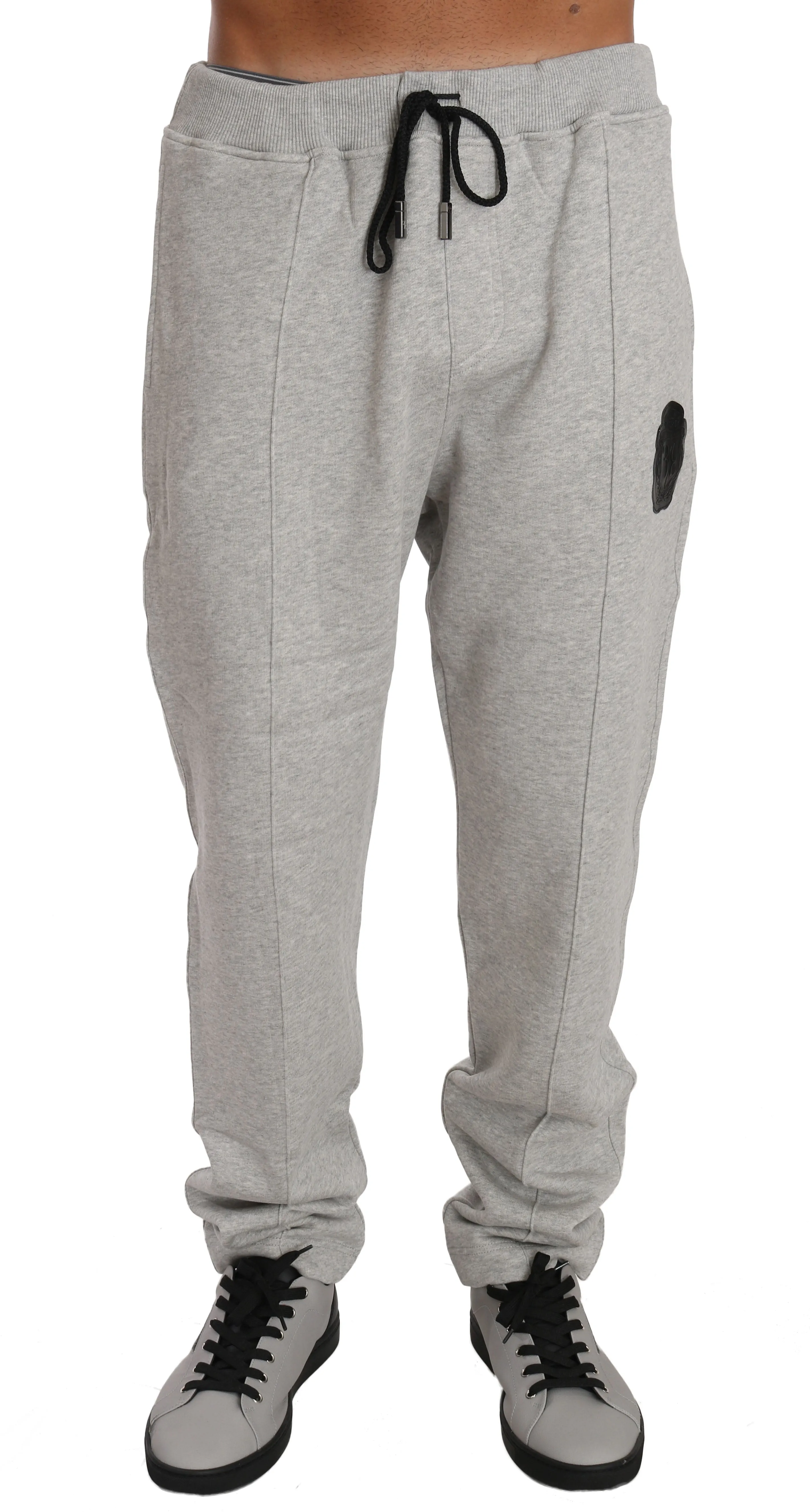 Gray Cotton Sweater Pants Tracksuit