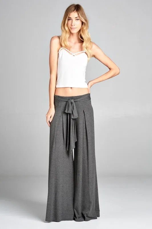 Gray Palazzo Pants- Plus Set
