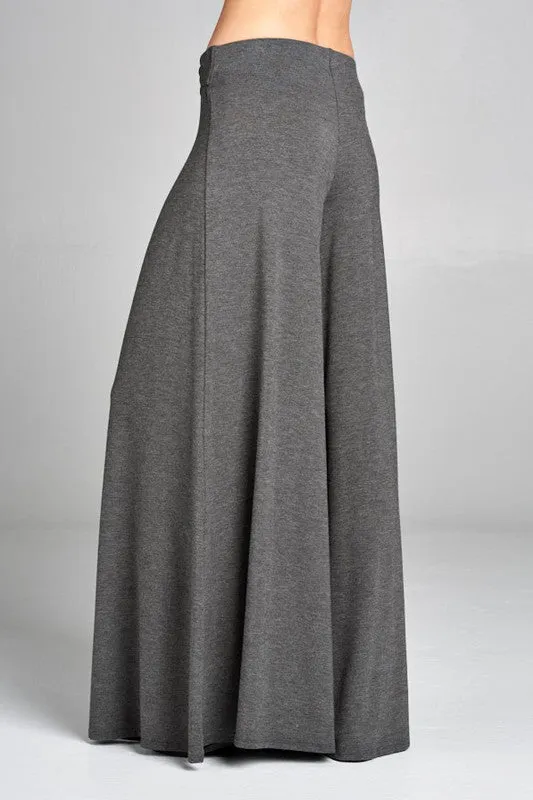 Gray Palazzo Pants- Plus Set
