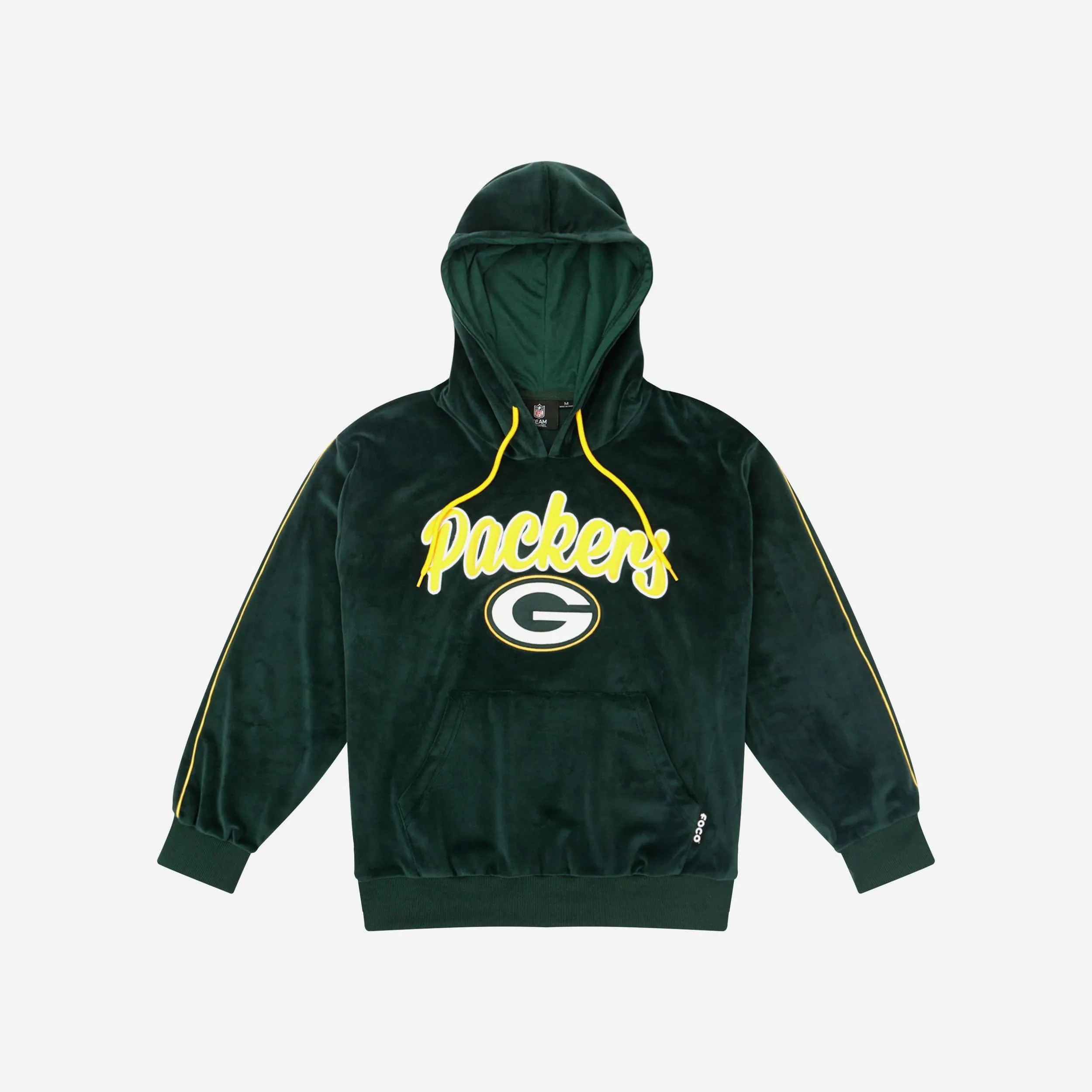 Green Bay Packers Womens Velour Hooded Sweatshirt