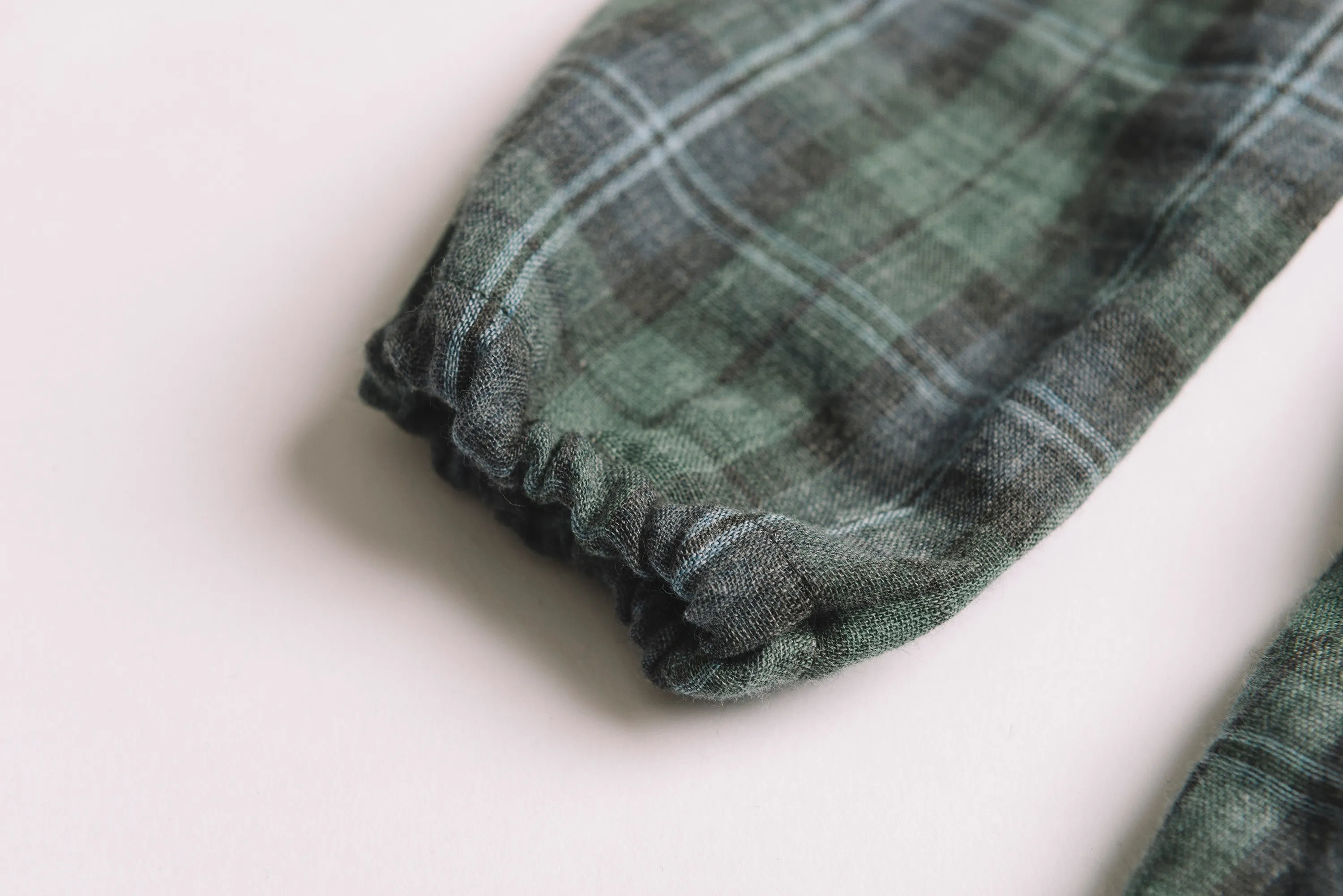 Halsey Dress Green Plaid