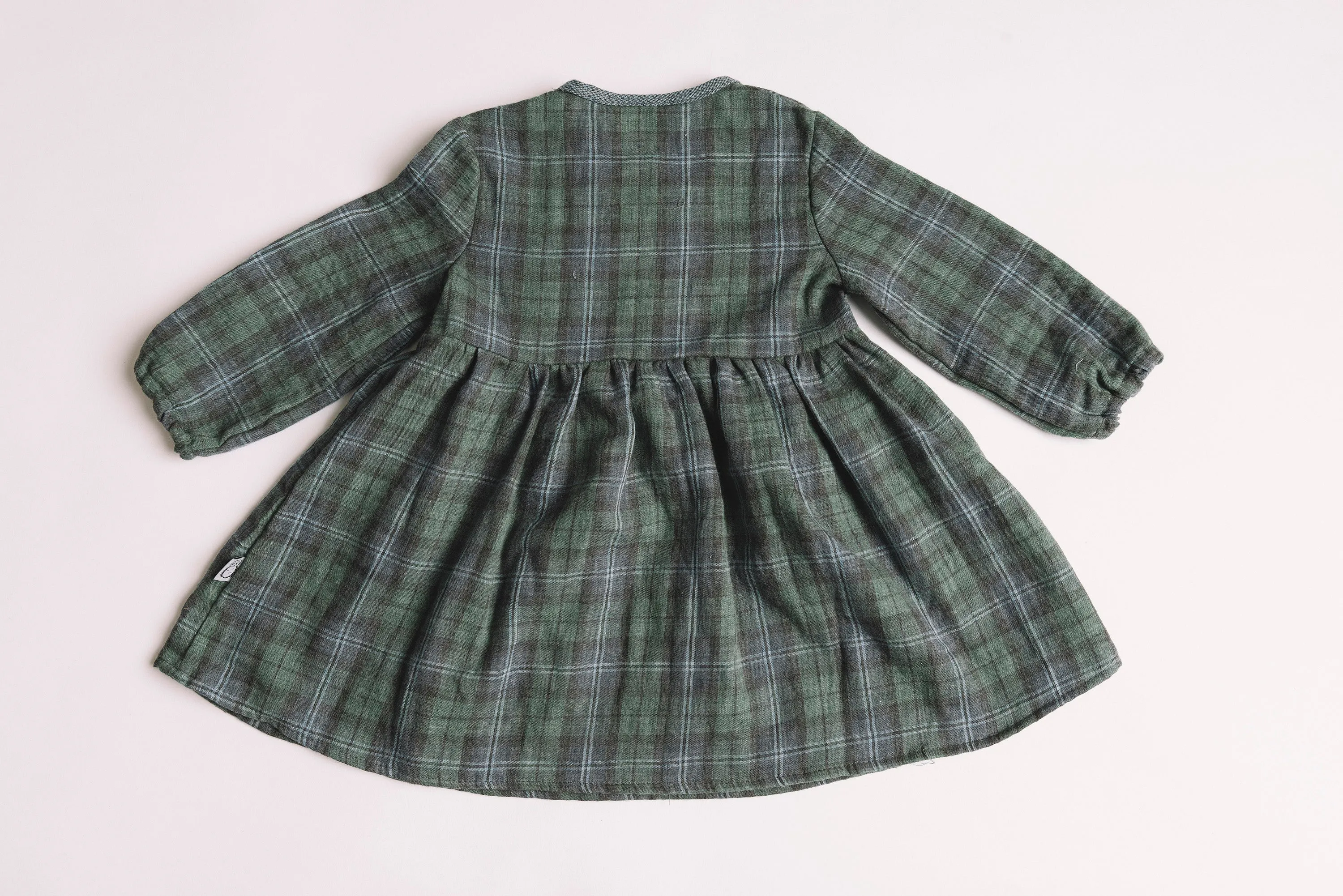 Halsey Dress Green Plaid
