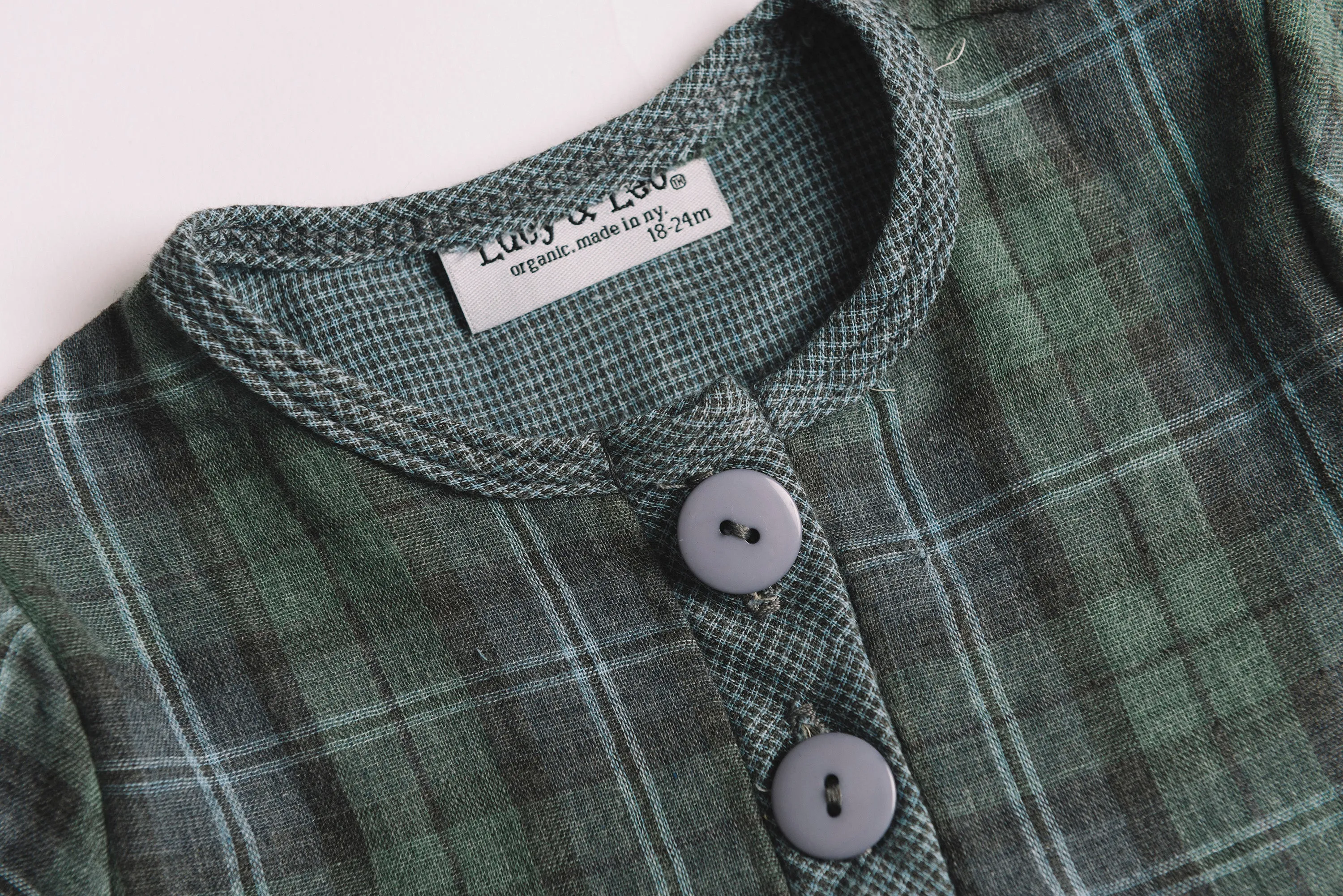 Halsey Dress Green Plaid