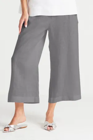 Handkerchief Linen Crop Gaucho Pants