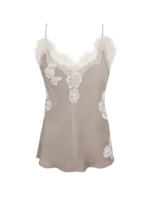Harper Bias Cami - Light Taupe/Pearl