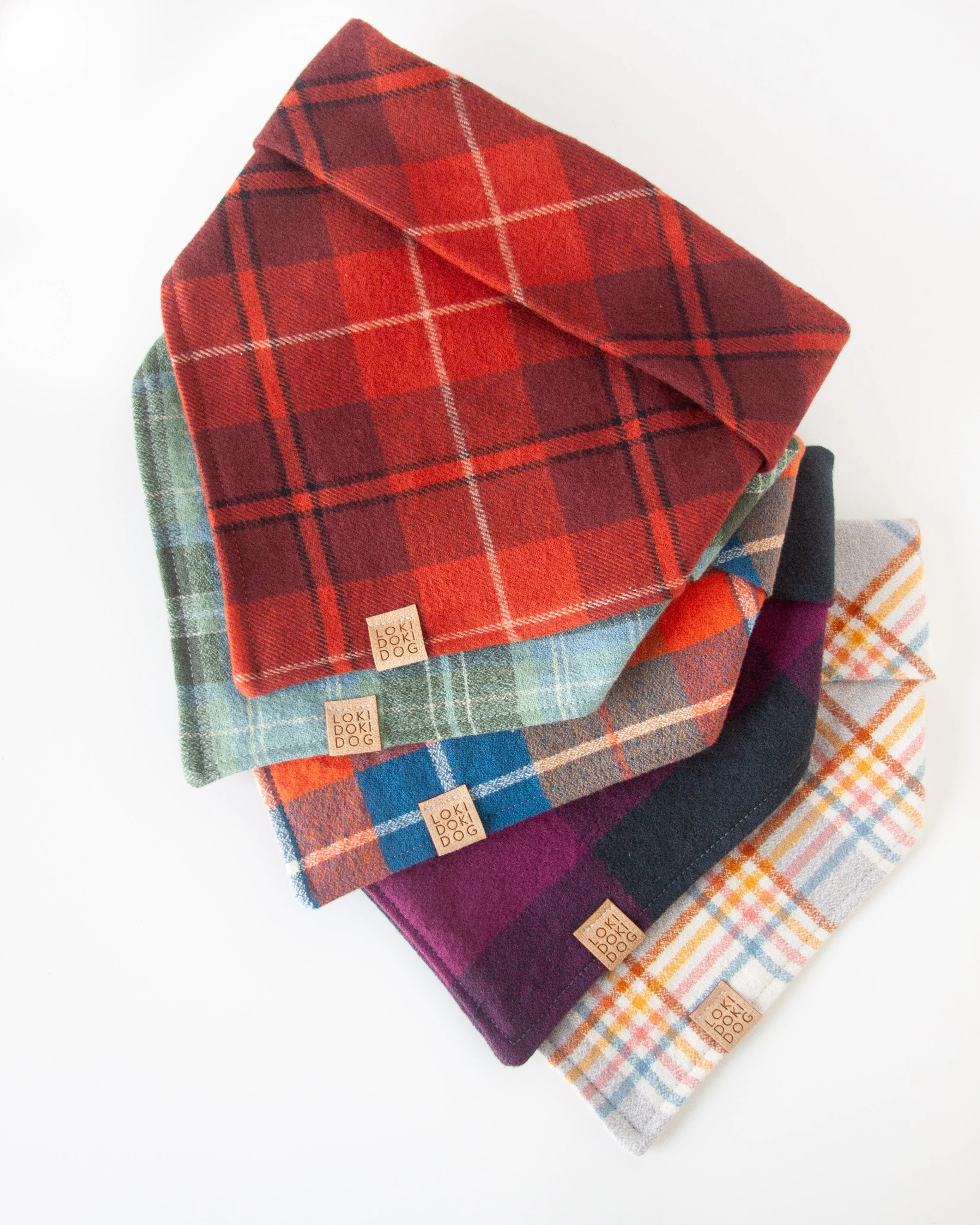 Hayride Flannel Dog Bandana