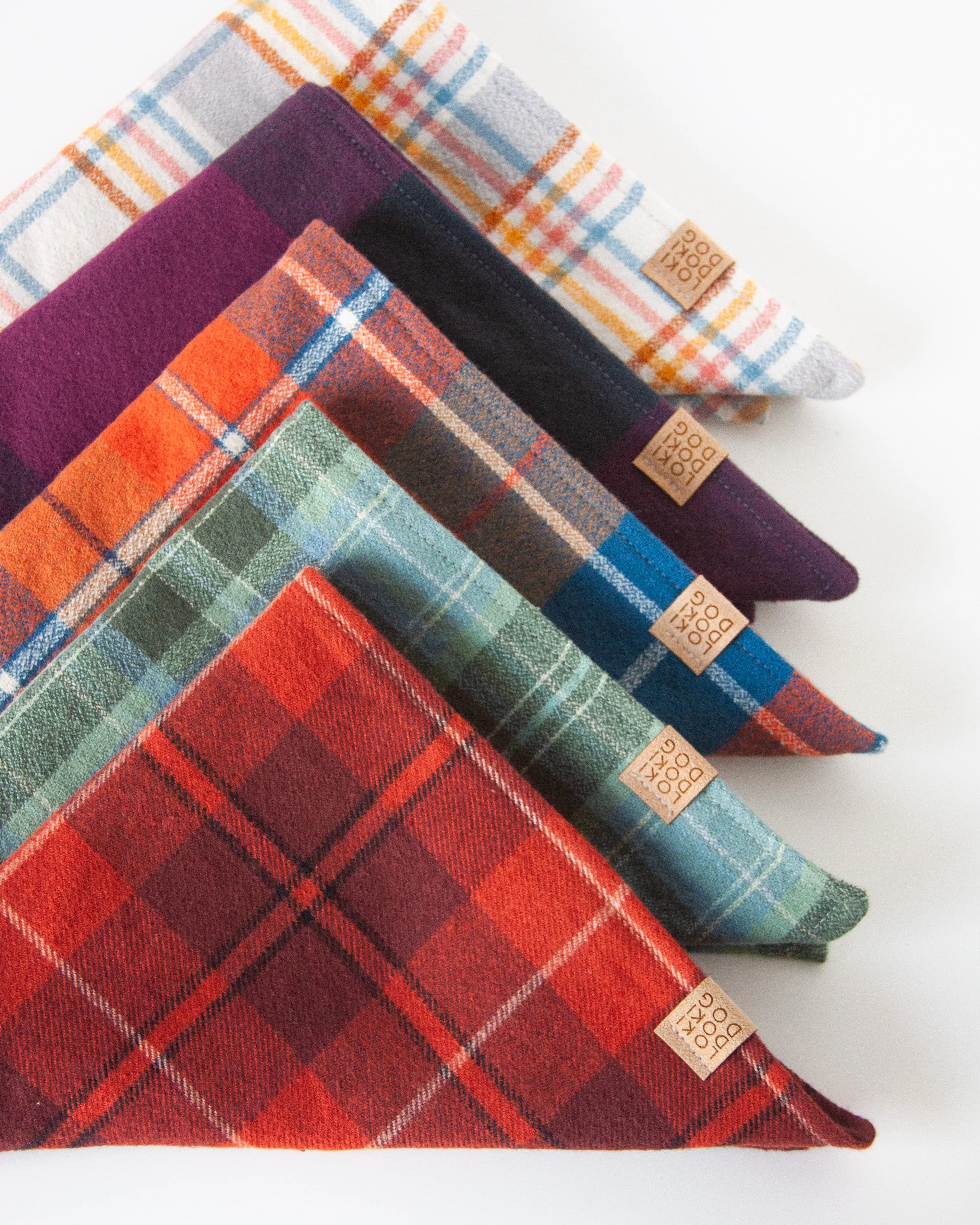 Hayride Flannel Dog Bandana