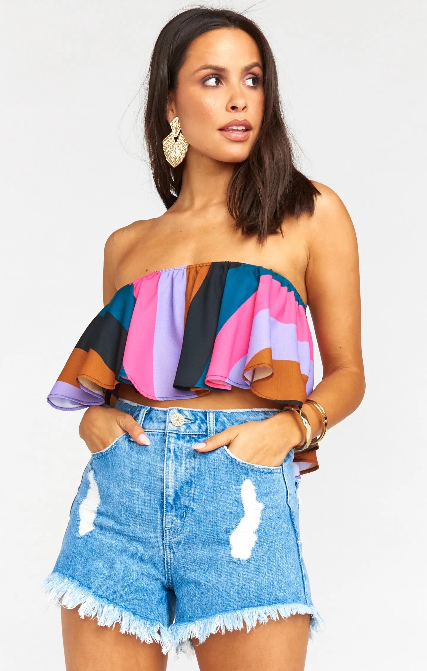 Heidi Ruffle Crop