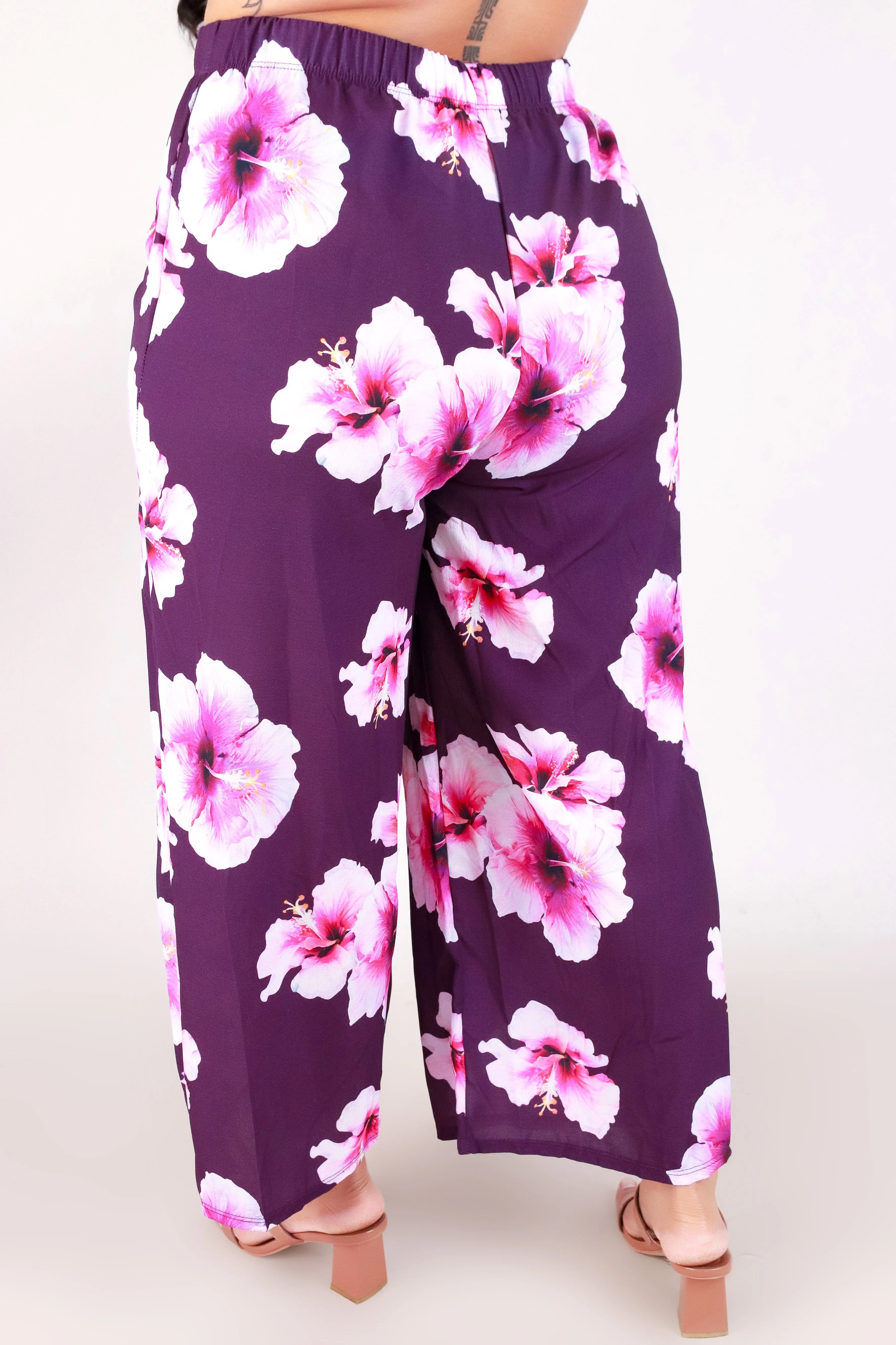 HIBISCUS WIDE LEG PANTS