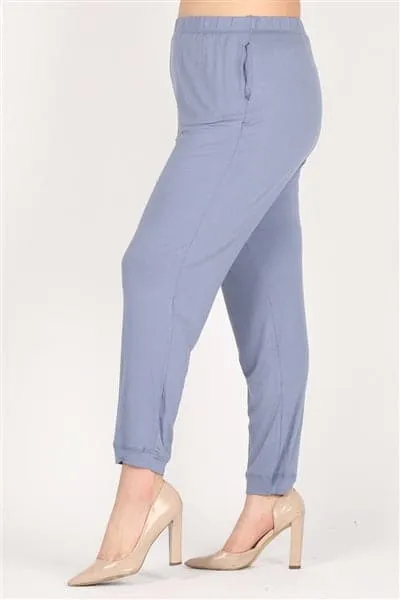 High Waist Plus Size Relaxed Fit Pants Denim - Pack of 6