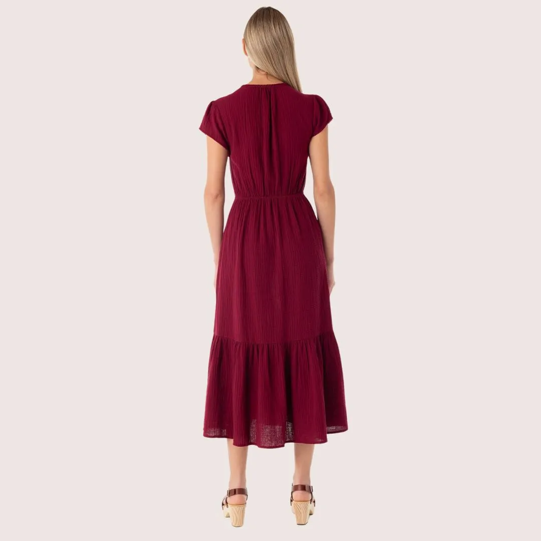 Holland Maxi Dress (Merlot)