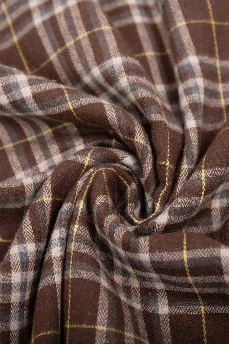 HTS1060 Urban Plaid Overshirt Top