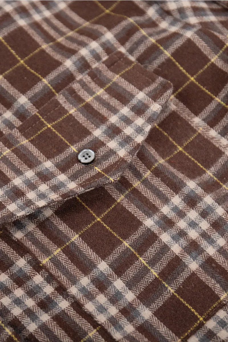 HTS1060 Urban Plaid Overshirt Top