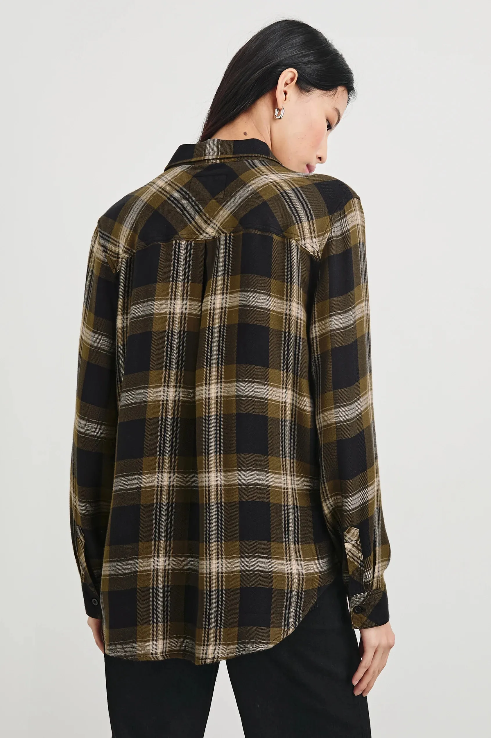 Hunter Flannel - Black Caramel Lurex