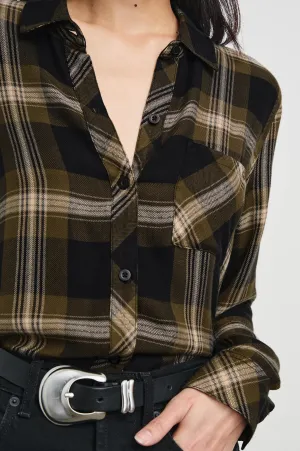Hunter Flannel - Black Caramel Lurex