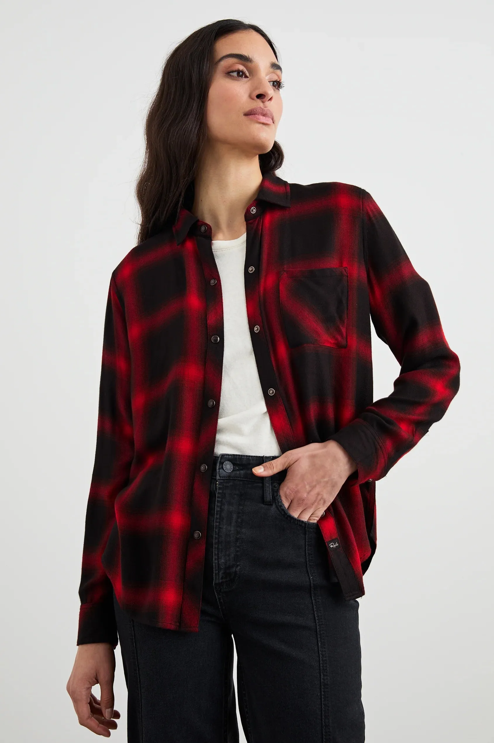 Hunter Flannel Shirt- Cardinal Black