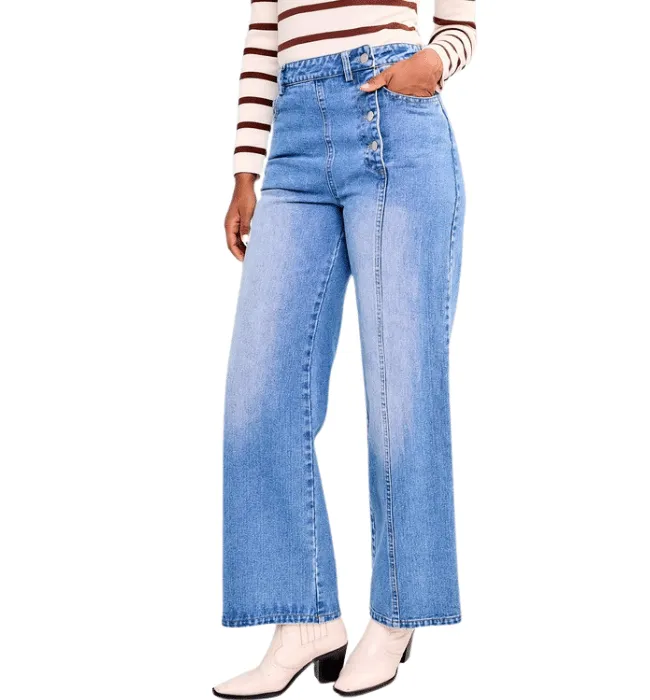 Huntley Side Button Jeans
