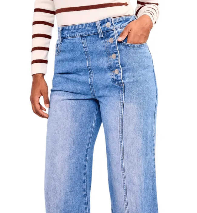 Huntley Side Button Jeans
