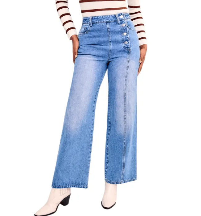 Huntley Side Button Jeans