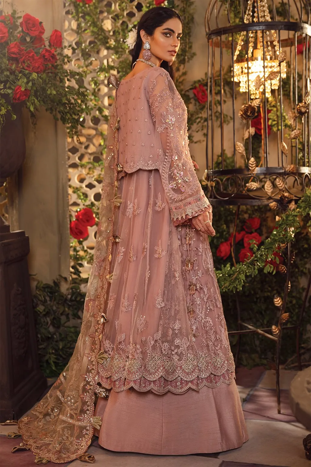 IMC-02 OPALINE - 3PC |  Iznik Meraki Luxury Chiffon Collection 2021 | Unstitched Embroidered Luxury Chiffon Suits