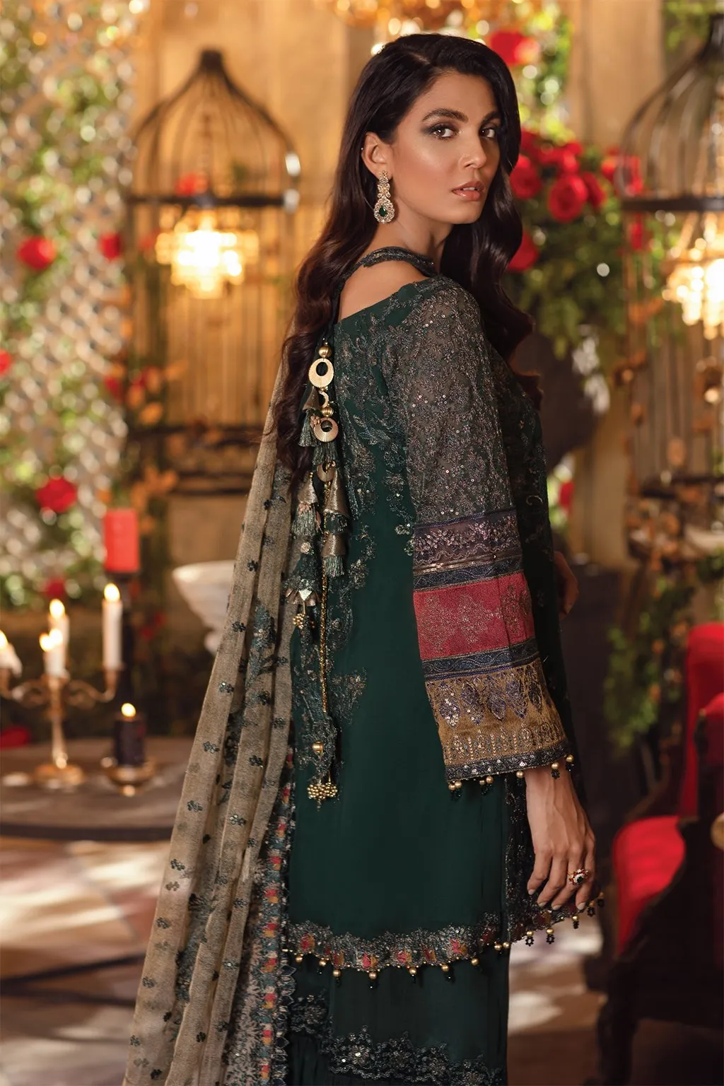 IMC-08 SERENITY -3PC | Iznik Meraki Luxury Chiffon Collection 2021 | Unstitched Embroidered Luxury Chiffon Suits