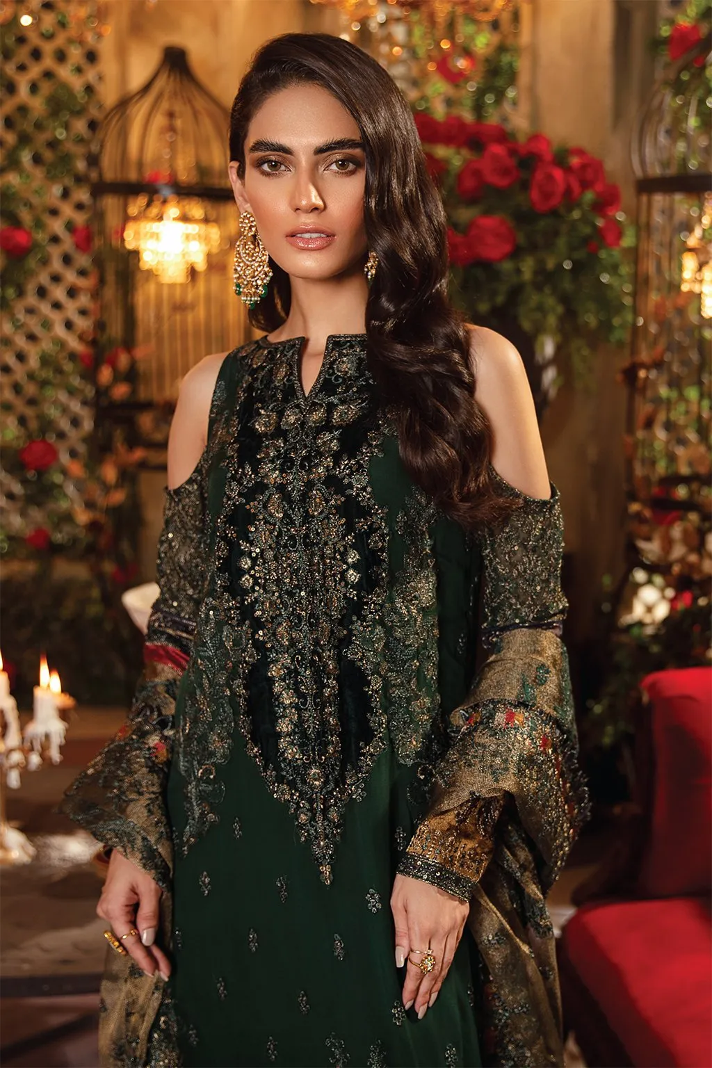 IMC-08 SERENITY -3PC | Iznik Meraki Luxury Chiffon Collection 2021 | Unstitched Embroidered Luxury Chiffon Suits