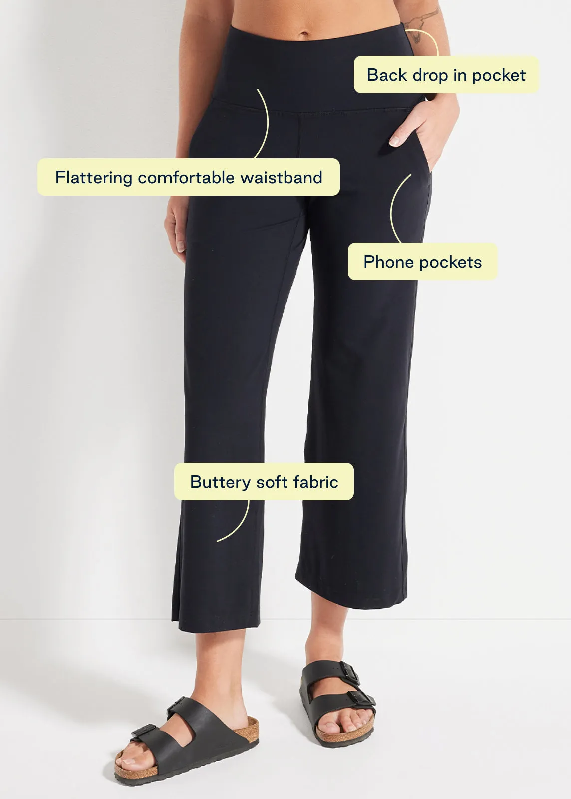 In Motion Cropped Wide Leg Pant