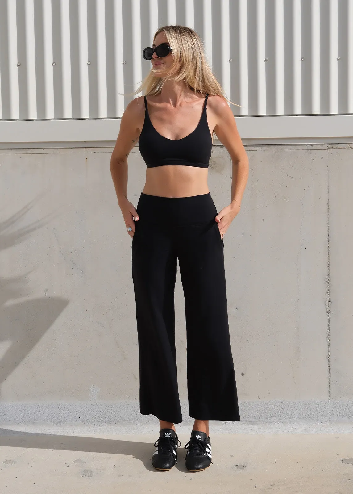 In Motion Cropped Wide Leg Pant