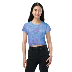 'In my Power' All-Over Print Crop Tee