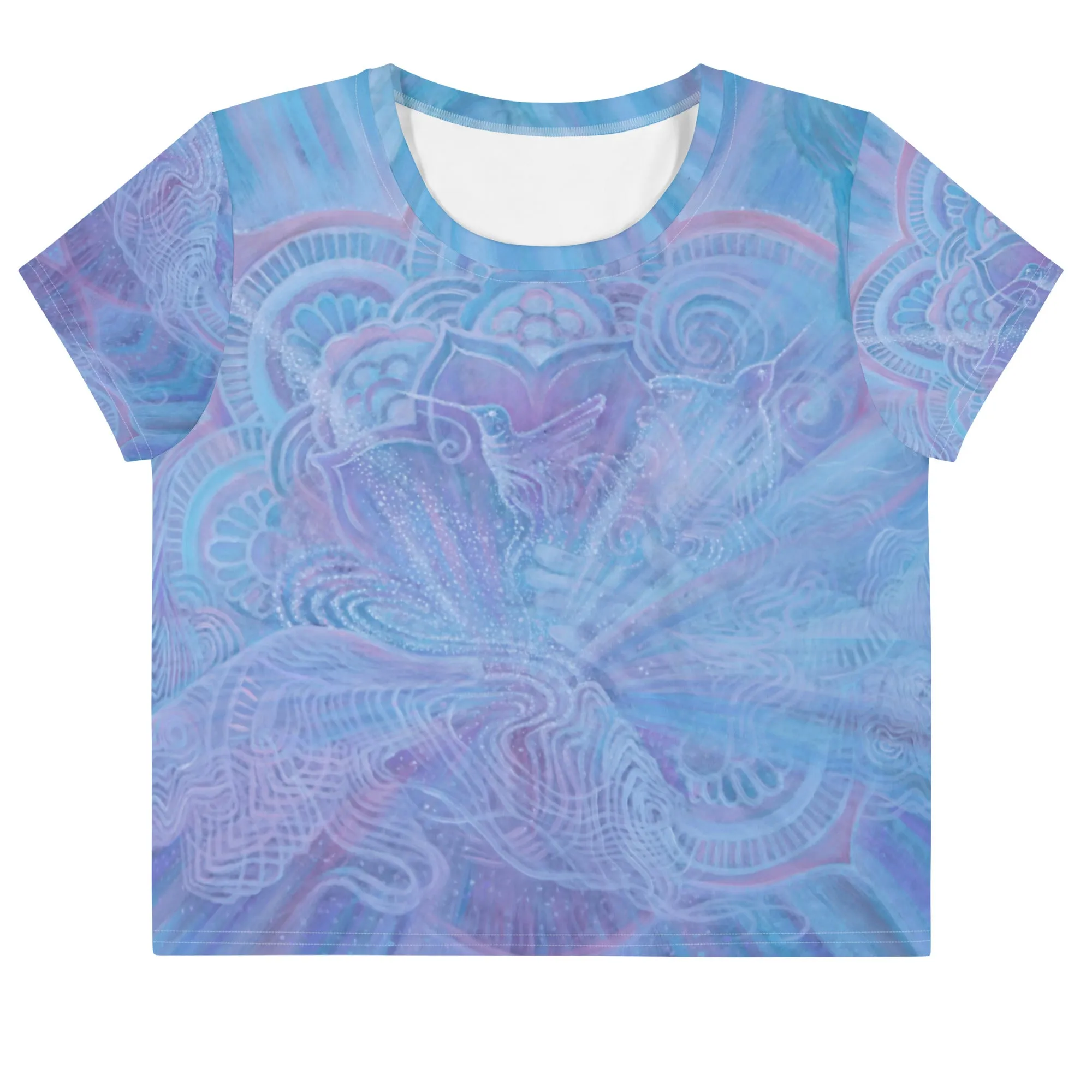 'In my Power' All-Over Print Crop Tee