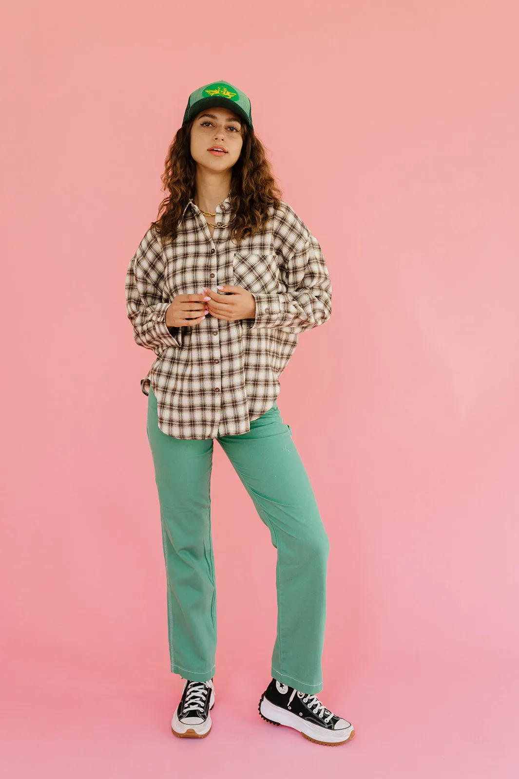 In The Band Flannel Top